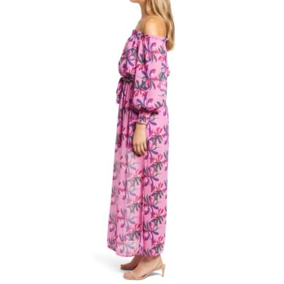 WAYF Cassidy Off the Shoulder Maxi Dress - Picture 4 of 11